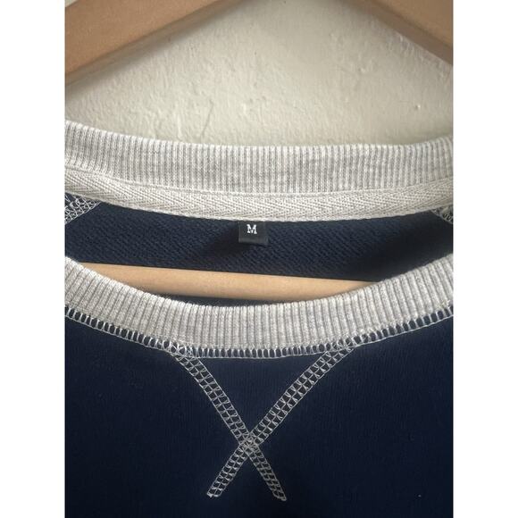 Patriots Football Men’s Size Medium Colorblock Fleece Sweatshirt NWOT Crewneck - Picture 5 of 7